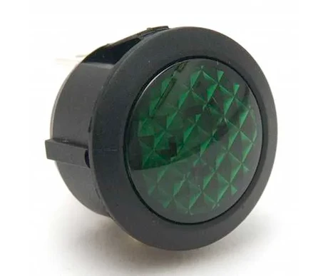 Merkkivalo 20 mm reikään, 12V vihreä led kuva