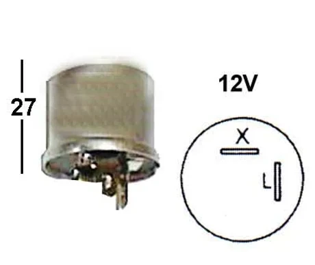 Vilkkurele 12V 2-napainen kuva
