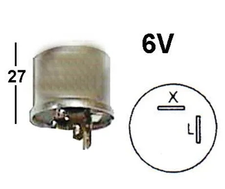 Vilkkurele 6V 2-napainen kuva
