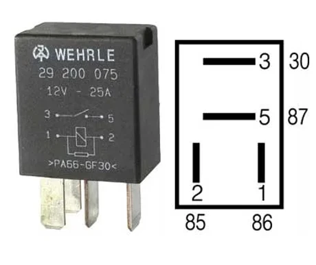 Mikrorele 12V 25A kuva