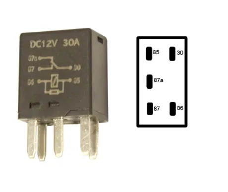 Mikrorele 12V 30A kuva