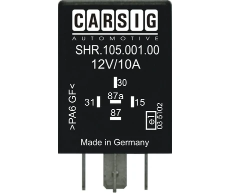 Askelrele 12V 10/15A - ohjaus kuva
