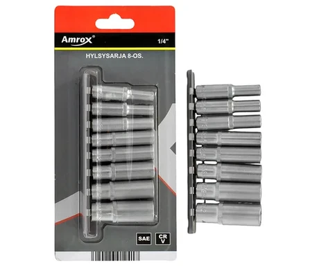 Hylsysarja 1/4" pitkät kuva