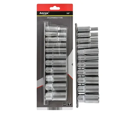Hylsysarja 3/8" tuumamitoitus pitkät kuva