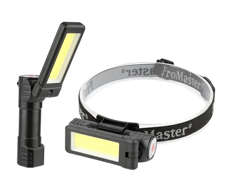 LED-otsalamppu 500 lm ladattava kuva