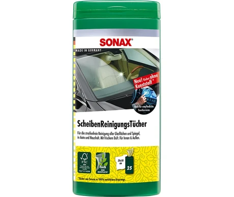 SONAX Puhdistusliina ikkuna- ja peilipinnoille 25 kpl kuva