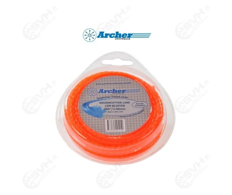 trimmerin siima 20mm 15m archer twin stop kierretty kuva