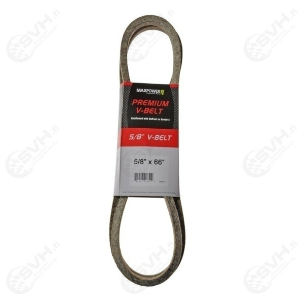 Courroie Trapézoïdale MaxPower 347546 - 1/2" X 103" (4L1030) - Renforcée Kevlar - Longueur Extérieure 2600mm - Pour Outils De Jardinage