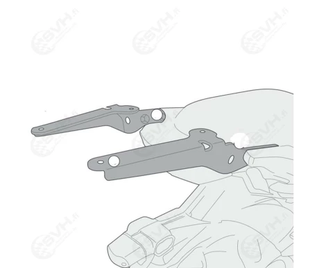 322 SR4114 Givi perateline alumiini Monokey Monolock laukulle SR4114 Kawasaki Versys 650 15 17 kuva