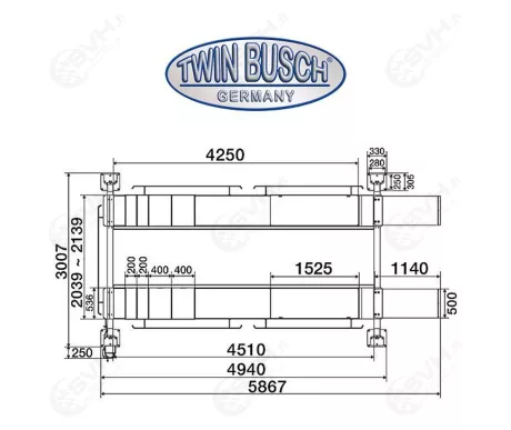 TW445 twin busch 4 pilarinostin7 kuva