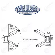 TW242PE twin busch 2 pilarinostin8