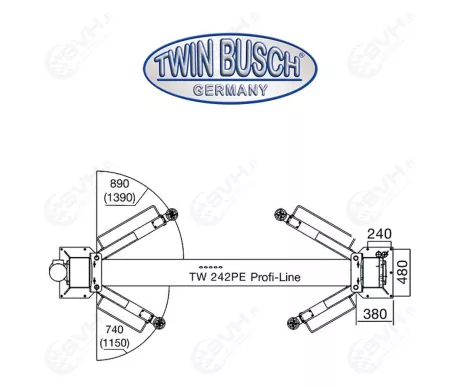TW242PE twin busch 2 pilarinostin8 kuva