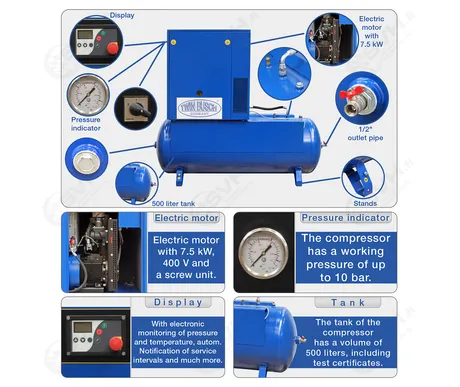 TW2833L twin busch ruuvikompressori9 kuva