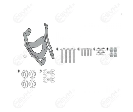 323 D2122KIT Givi kiinnikesarja D2122KIT 2122DT tuulisuojalle kuva
