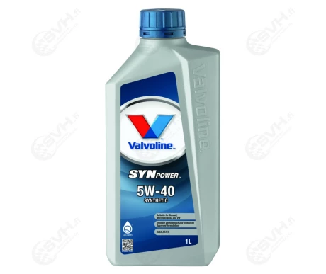 21 872380 VALVOLINE SYNPOWER 5W 40 MOOTTORIOLJY 1L kuva