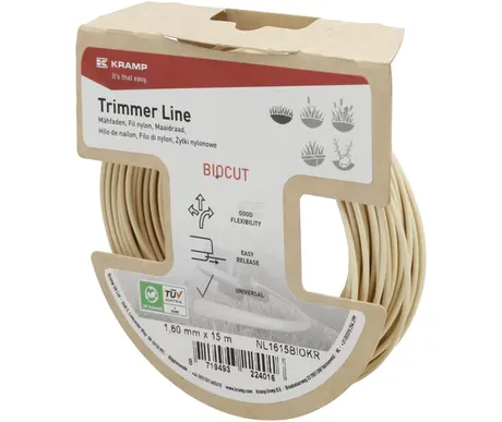 Trimmerin siima, pyöreä, Ø 1,6mm, 15 m BIOHAJOAVA kuva