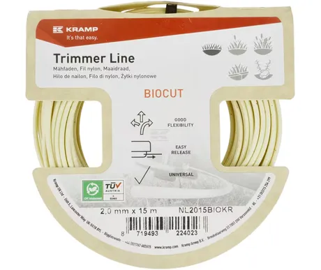 Trimmerin siima, pyöreä, Ø 2,0mm,15 m BIOHAJOAVA kuva