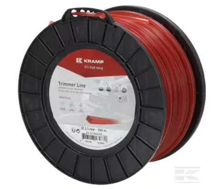 Trimmerin siima, neliö, Ø 3,3 mm, 109 m kuva