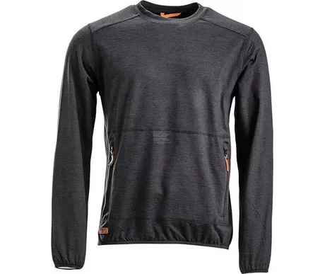 Fleecepaita pyöreä kaula-aukko miesten, hiilenharmaa kuva