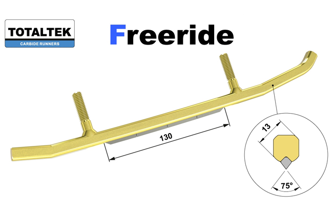 totaltek freeride ohjainraudat kelkkaan