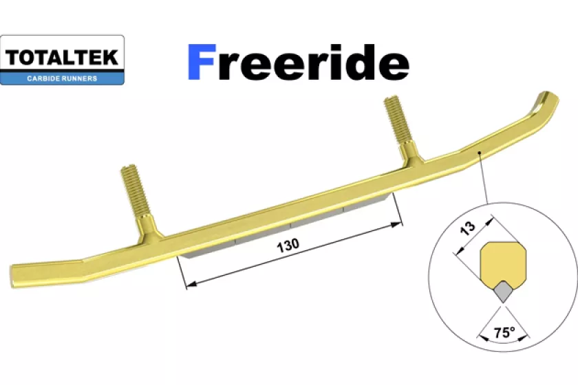 totaltek freeride ohjainraudat kelkkaan