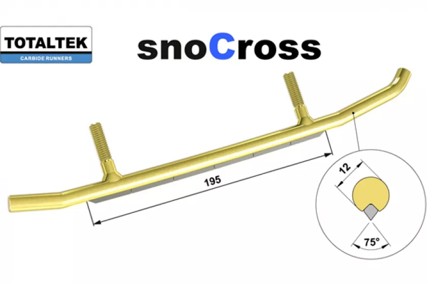 totaltek snocross ohjainraudat kelkkaan