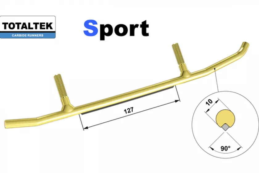 totaltek sport ohjainraudat kelkkaan