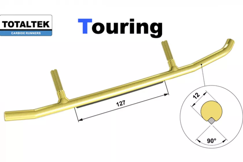 totaltek touring ohjainraudat kelkkaan