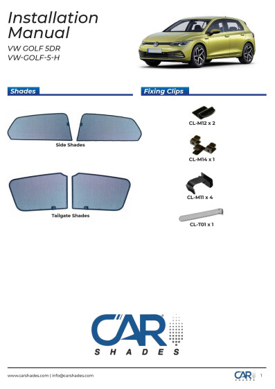 asennusohje VW GOLF 5 H