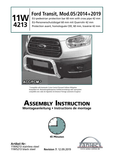 Antec instruction 11W4213 en