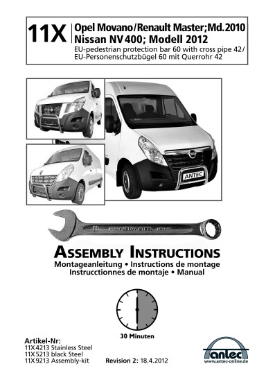 Antec instruction 11X4213 en