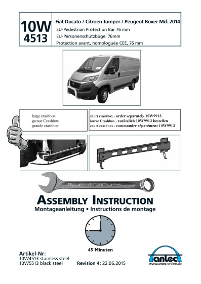 Antec instruction 10W4513 en