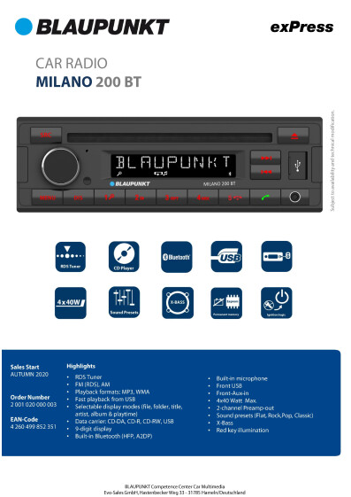 exPress EN Milano 200 BT v4