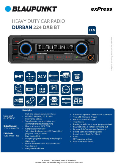 exPress EN Durban 224 DAB BT v1