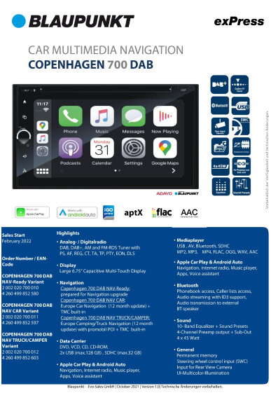 exPress Series 700 Copenhagen 700 DAB EN v1