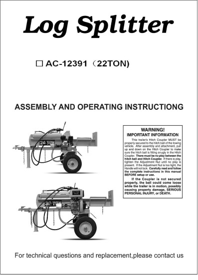 77 12391 WOOD SPLITTING MACHINE 270526 ENG