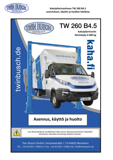 Kaytto ohje TW260 B4.5 FIN