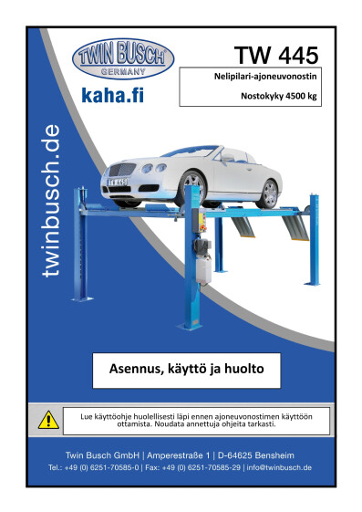 Kaytto ohje TW445 FIN